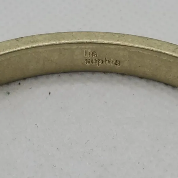 Lia Sophia Cream Rhinestone Bangle Bracelet - Image 5