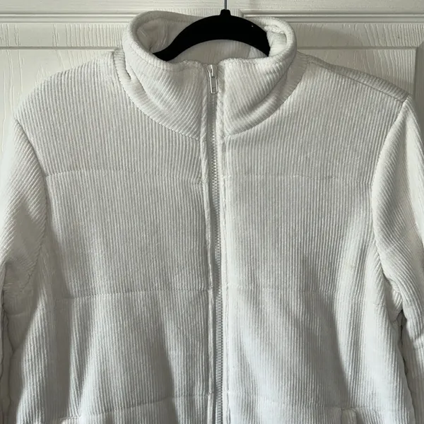 Z Supply Women’s Corduroy Puffer Jacket in Champagne‎ Mist Size Large - Image 7