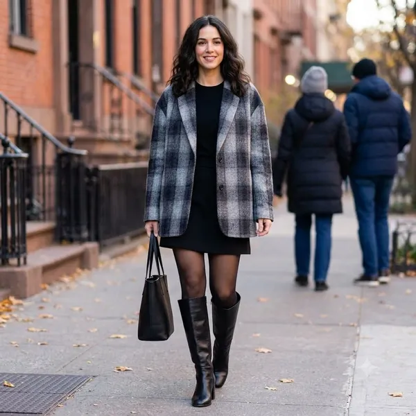 NWT Madewell Oversized Dorset Blazer Jacket Buffalo Check Plaid Boiled Wool XL - Image 10