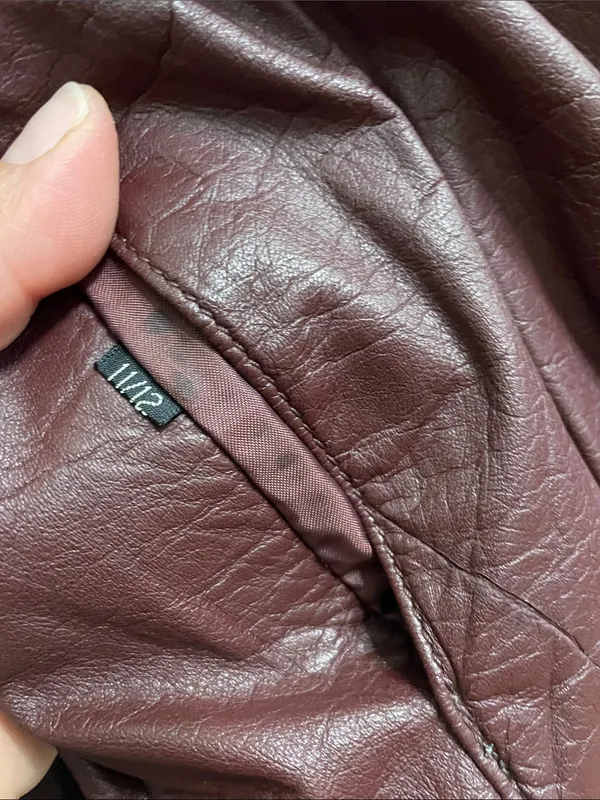 Fidelity Vintage Oxblood Leather Zip-Front Jacket - Image 5