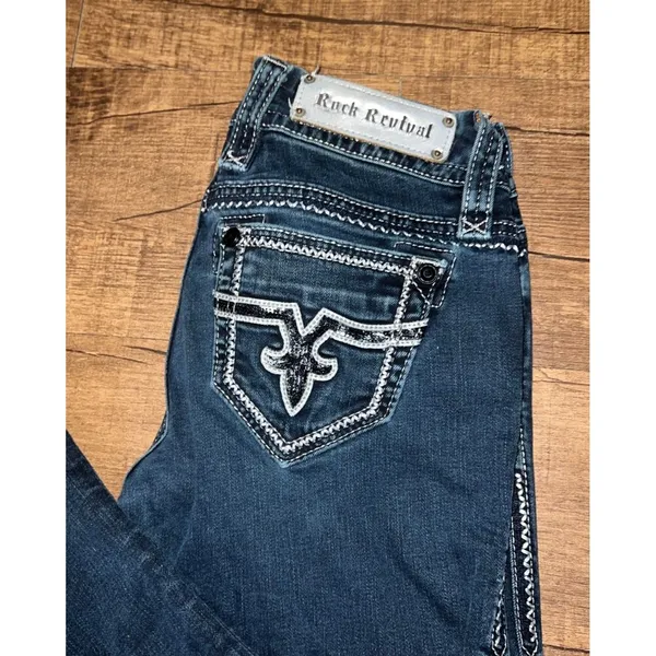 Rock revival bootcut western jeans - Image 3