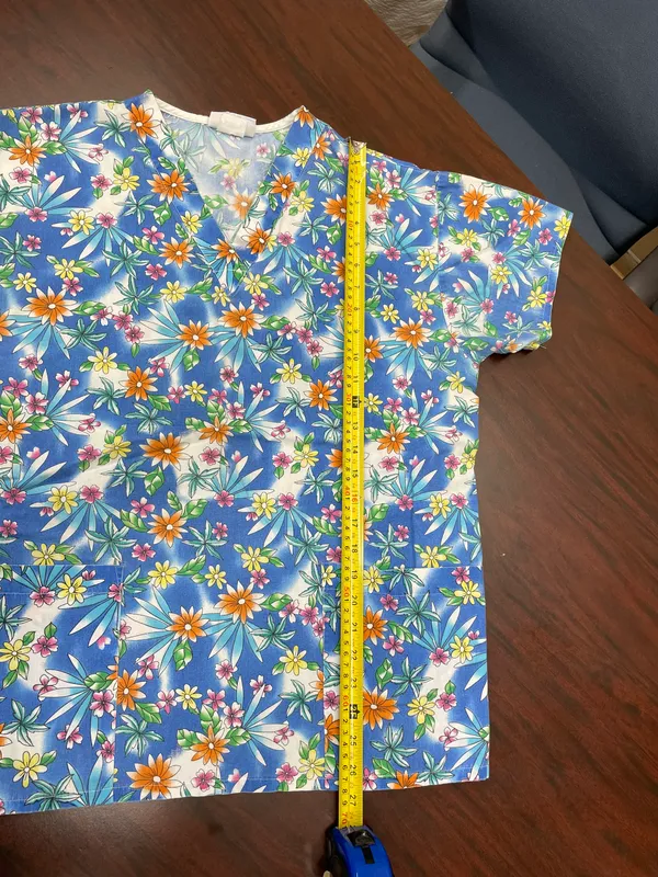 Peaches Uniform s Floral Scrub Top - Image 4