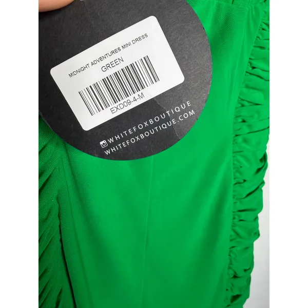 NEW White Fox Midnight Adventures Mini Dress Green Size 4 - Image 3