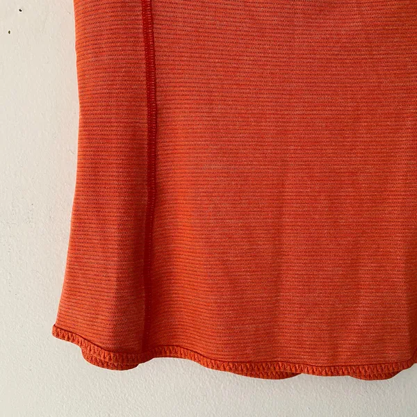 Lululemon Coral Orange Fast Track Short Sleeve Tee Athleisure Women's size 2 - Image 5