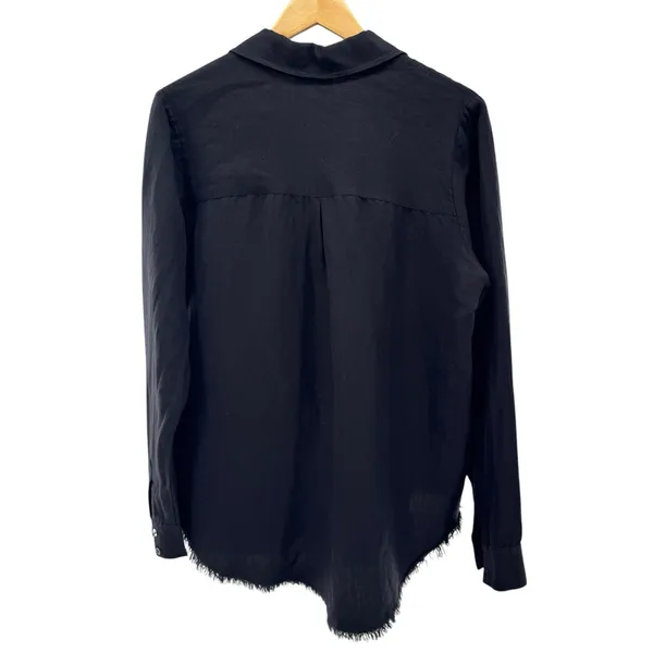 Show Me Your Mumu Black Marcella Linen Button Down Shirt Medium Coastal Beach‎ - Image 5