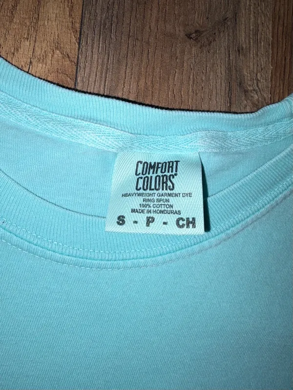 Comfort Colors "Stay Golden" Dog Graphic T-Shirt - Light Blue - Image 3