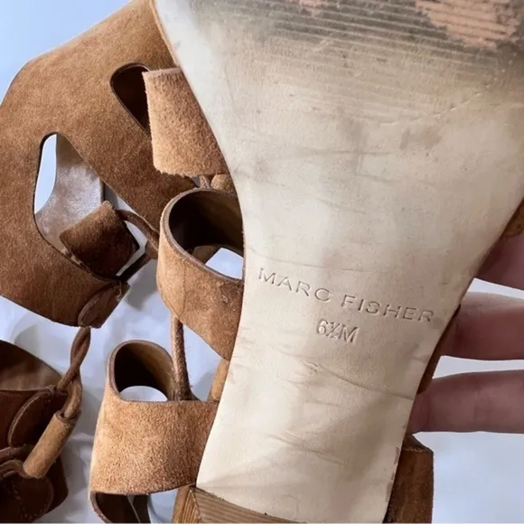 Marc Fisher Paradox Gladiator‎ Lace Tie Sandals Size 6.5 Boho Lace Up strappy - Image 6