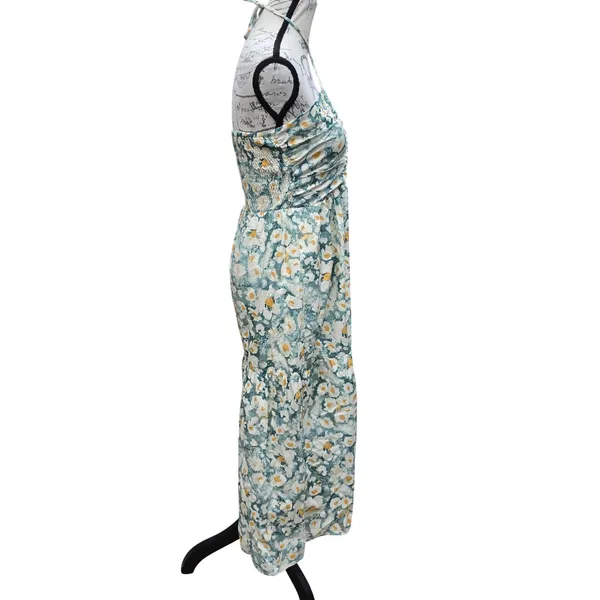 Bishop + Young NWT Aeries Halter Dress Lagos Print Floral Cotton Maxi Small - Image 6