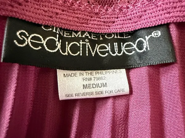 Cinema Etoile Seductivewear Pleated Lace Babydoll Size Medium - Image 6