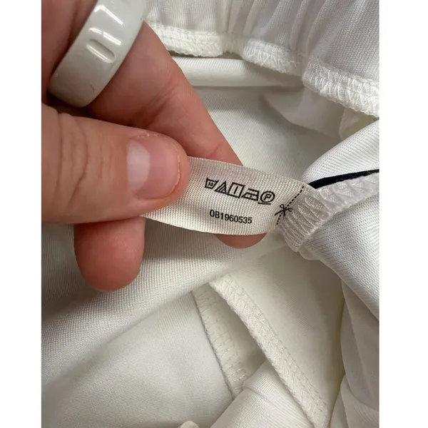 Anthropologie Daily Practice Track Pants Womens L White Navy Wide Leg NWT - Image 5