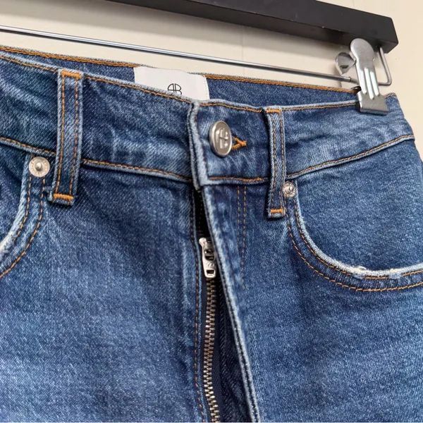 ANINE BING *Sample* Samara Denim Baltic Blue Jean Size 27 - Image 7