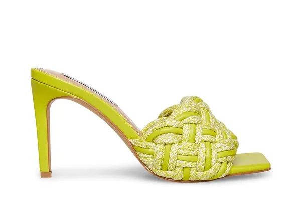 Steve Madden Lime Seraphine Square Toe Sandal Heels - Image 2