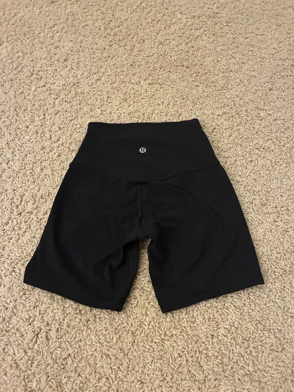 Lululemon Black Align Shorts 6" High-Rise - Image 2