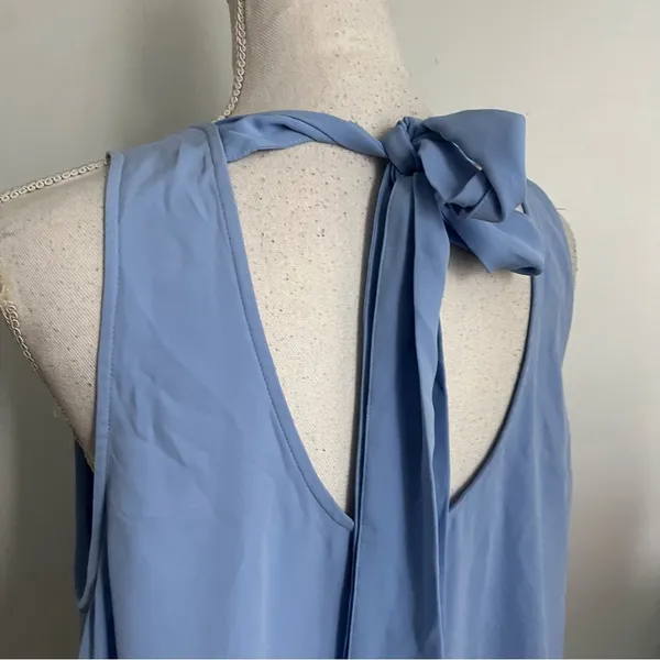 Amanda Uprichard for Le Tote • Light Blue Sleeveless Swing Dress - Image 6
