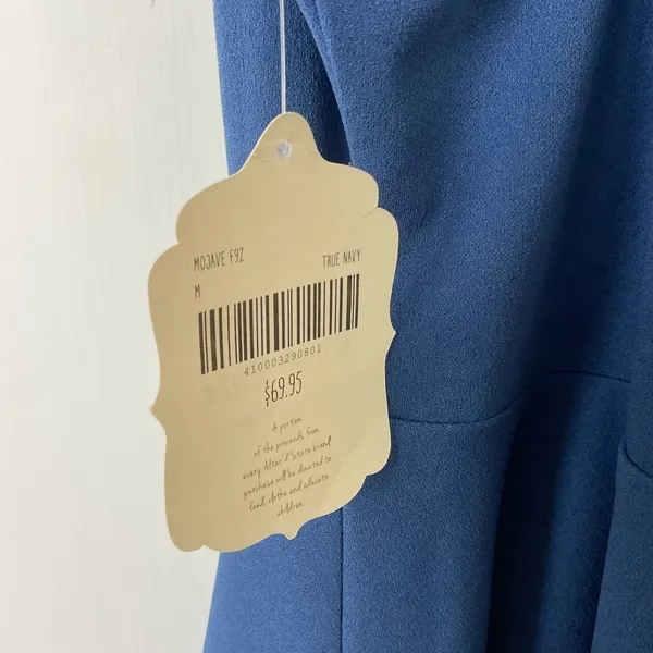Altar'd State Blue Halter Jersey Knit Mini Dress Size‎ Medium New - Image 4
