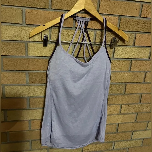 Lululemon Lighten Up Tank Lilac Blurry Belle Multi Deep Zinfandel Size 6 - Image 3