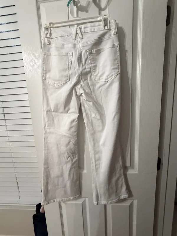 Good American Jeans Legs Good Crop White - Image 2