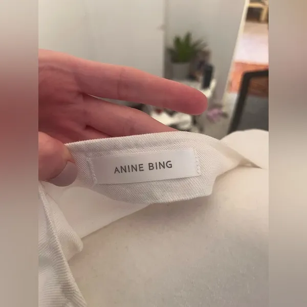 Anine Bing Lace Insert Top Cream Medium - Image 3