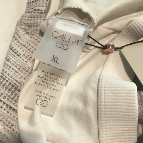 Calia Jacquard Support Tank in Cloud Cover Multi size XL NWT - Image 6
