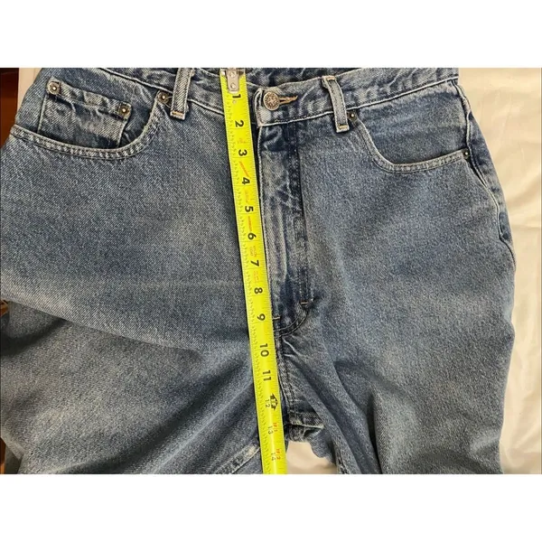 VTG 90s Brittania Jeans Womens 12 Tall High Waist Mom Tapered Blue Denim 31x32 - Image 8