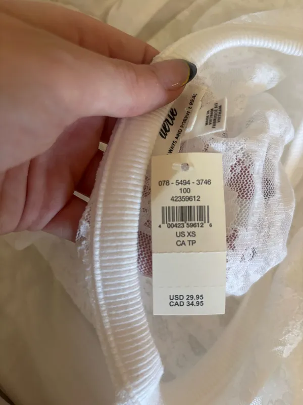 Aerie Lace Top White - Image 3
