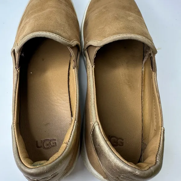 UGG Womens size 9 Cas Slip-On Chestnut Leather Suede 1019217 f27021C - Image 8