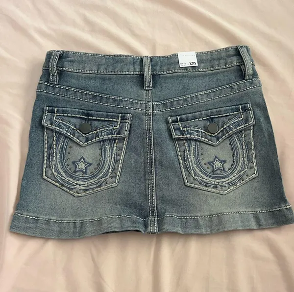 Denim mini skirt Blue Size XXS - Image 2