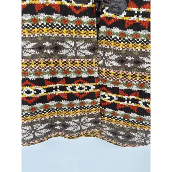 One World Live and Let Live Women M Knit‎ Cardigan Sweater Southwest Boho Aztec - Image 3
