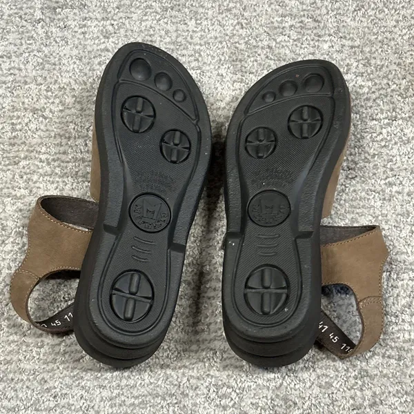 Mephisto Air Relax Sandals Women 6 Brown Leather Strap Buckle EU 37 Comfort - Image 8