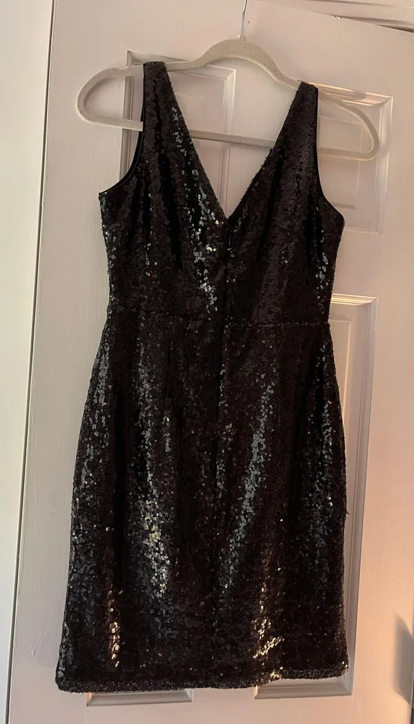 Lulus Black Sequin Homecoming Dress - Image 2