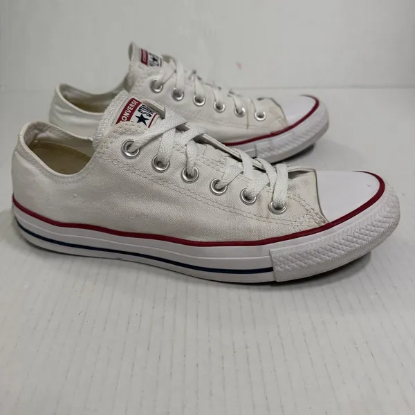 Converse Chuck Taylor All Star Shoes Mens 7 Womens 9 White Canvas Sneakers M7652 - Image 2