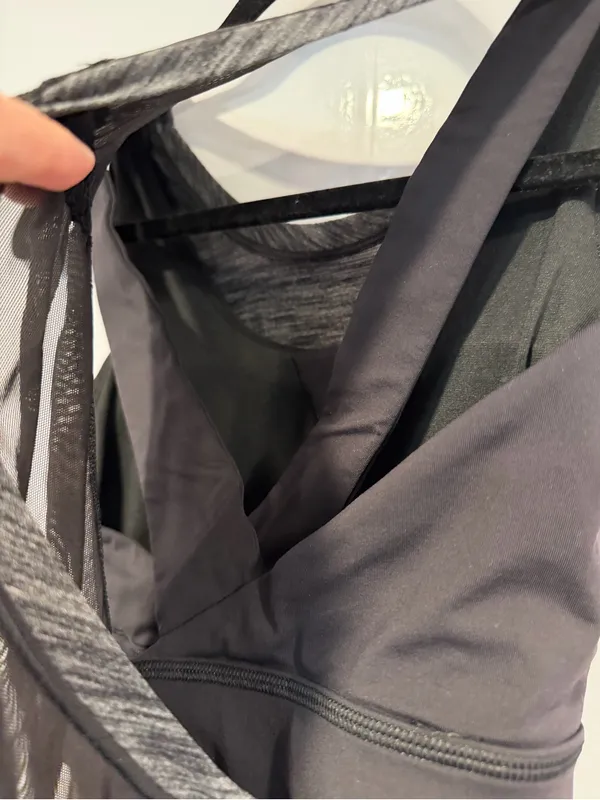 Gray‎ Marled Athletic Lululemon 2 in 1 Tank Top - Image 4