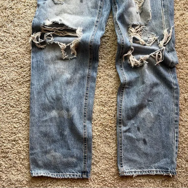 PACSUN Distressed Light Blue 90s Boyfriend Jeans - Image 10