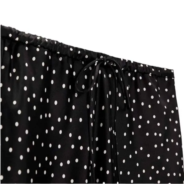 Zara Polka Dot Midi Black & White Skirt(Size Small) - Image 6