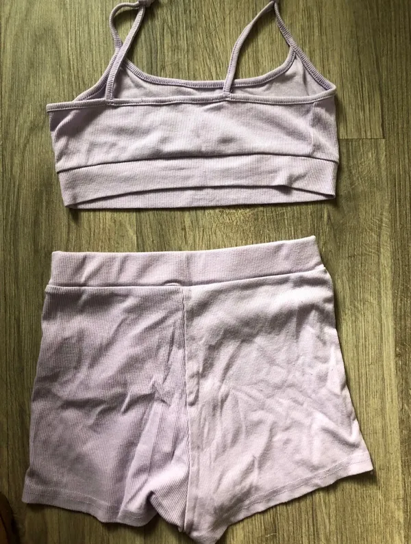 SheIn Women’s Crop Top and Biker Shorts Set - Image 4