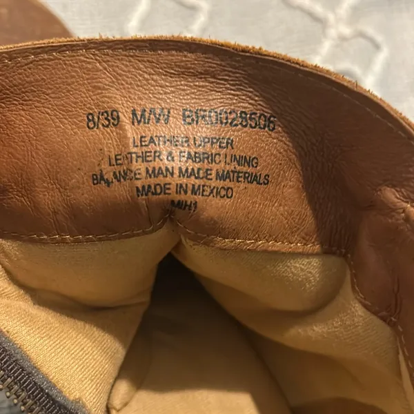 Born Brown Ankle Booties with Buckle Size 8 - Image 10
