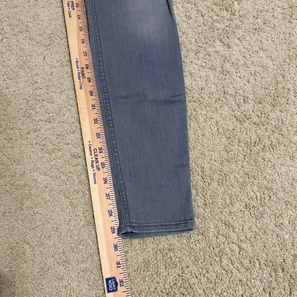 7 For All Mankind The Skinny Jeans Gray Wash Denim‎ Modern Style Size 28 - Image 2