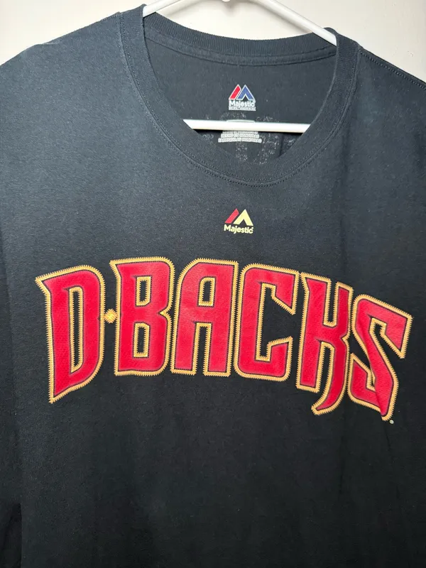 Majestic Arizona Diamondbacks Paul Goldschmidt T-Shirt Black Mens 2XL - Image 2