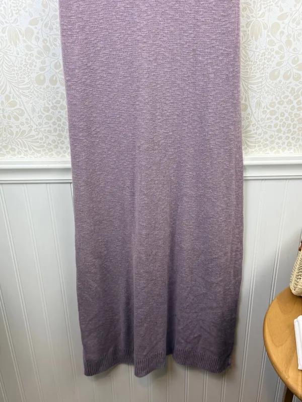 Free People Beach Purple Cotton Slit Sleeveless Ribbed Maxi Dress - Size - XS - Image 8