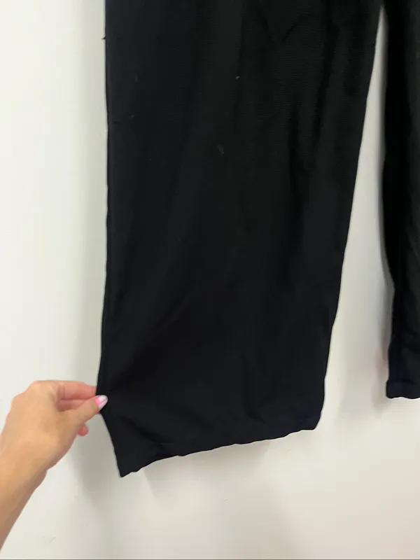 Halara Black High Rise Wide Leg Trousers size M - Image 2