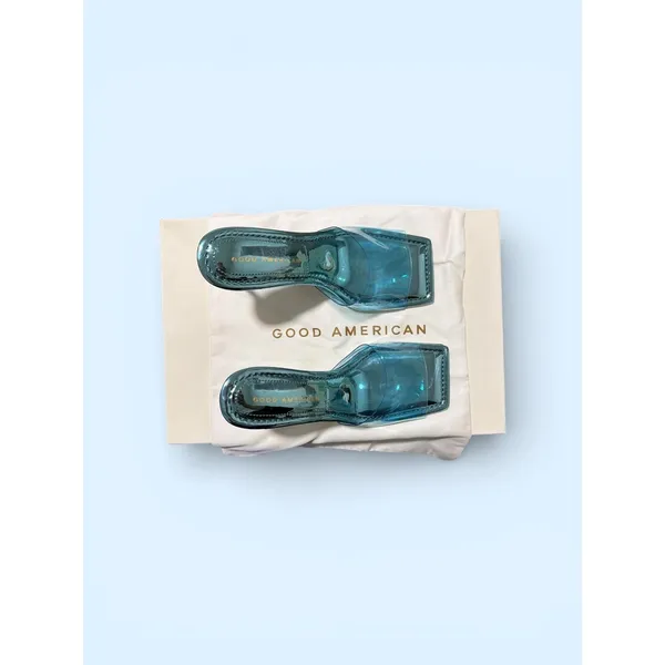 Good American light blue Cinderella wedge heel size 6‎ - Image 2