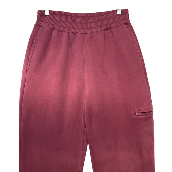 Comfrt Airplane Mode Signature Fleece Sweatpants‎ Maroon Red Joggers Womens M - Image 3