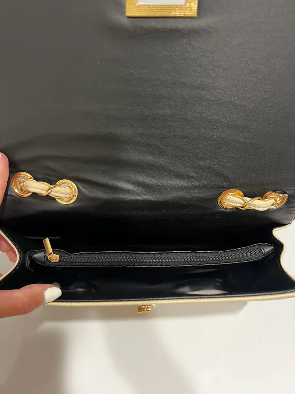 Cream Quilted Bag - Image 5