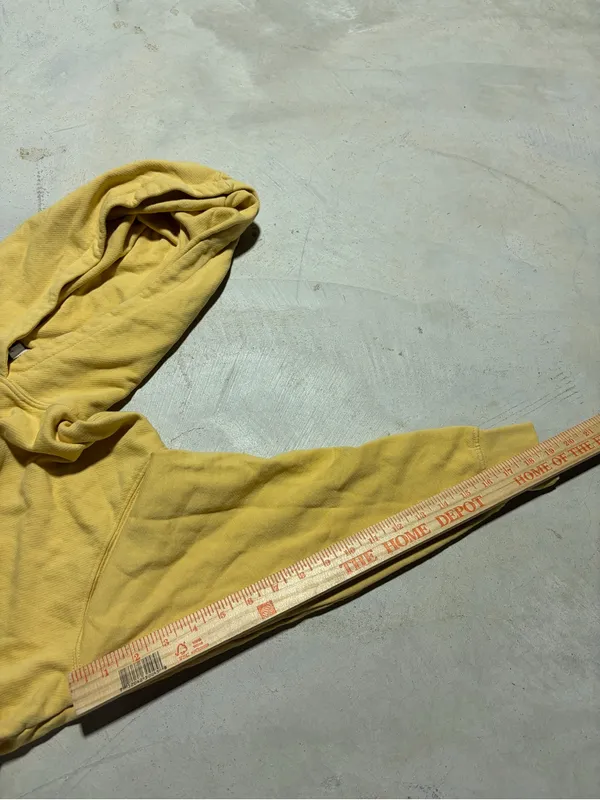 Weworewhat Yellow Hooded Sweatshirt cotton XS - Image 4