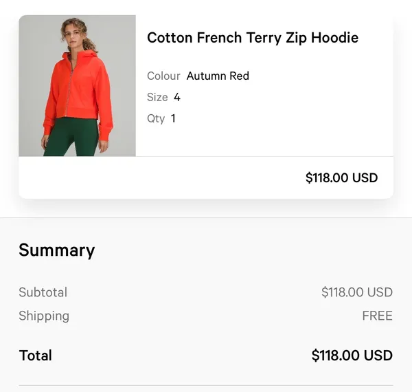 Lululemon Hoodie Full-Zip - Image 2