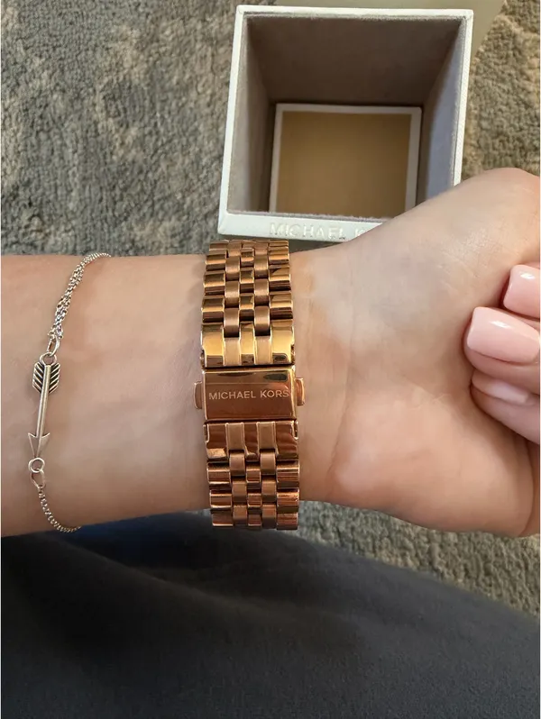 Michael Kors Rose Gold-Tone Watch - Image 3