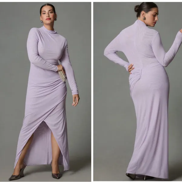 Anthropologie Ruched Mesh Dress 2X New With Tags - Image 2