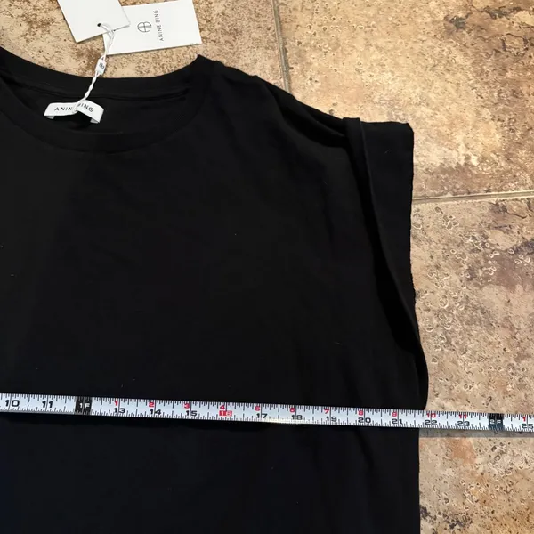 ANINE BING Black‎ T Shirt Dress Size Extra Small NWT - Image 9
