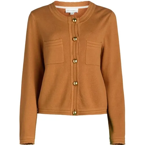 Free Assembly Womens Cardigan Sweater Size XS Brown Sesame Long Sleeve Pocket - Image 7