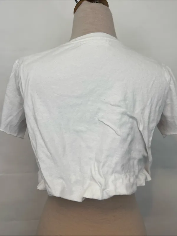 Free People We the Free Cropped Bubble-Hem Tee XS - Image 3